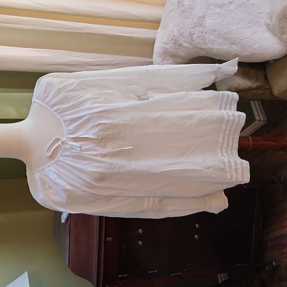 NWT Caslon White L/S Pheasant Top-Size 1X - Picture 1 of 5